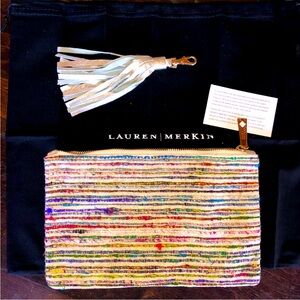 Anthropologie Laura Merkin colorful clutch.NWT